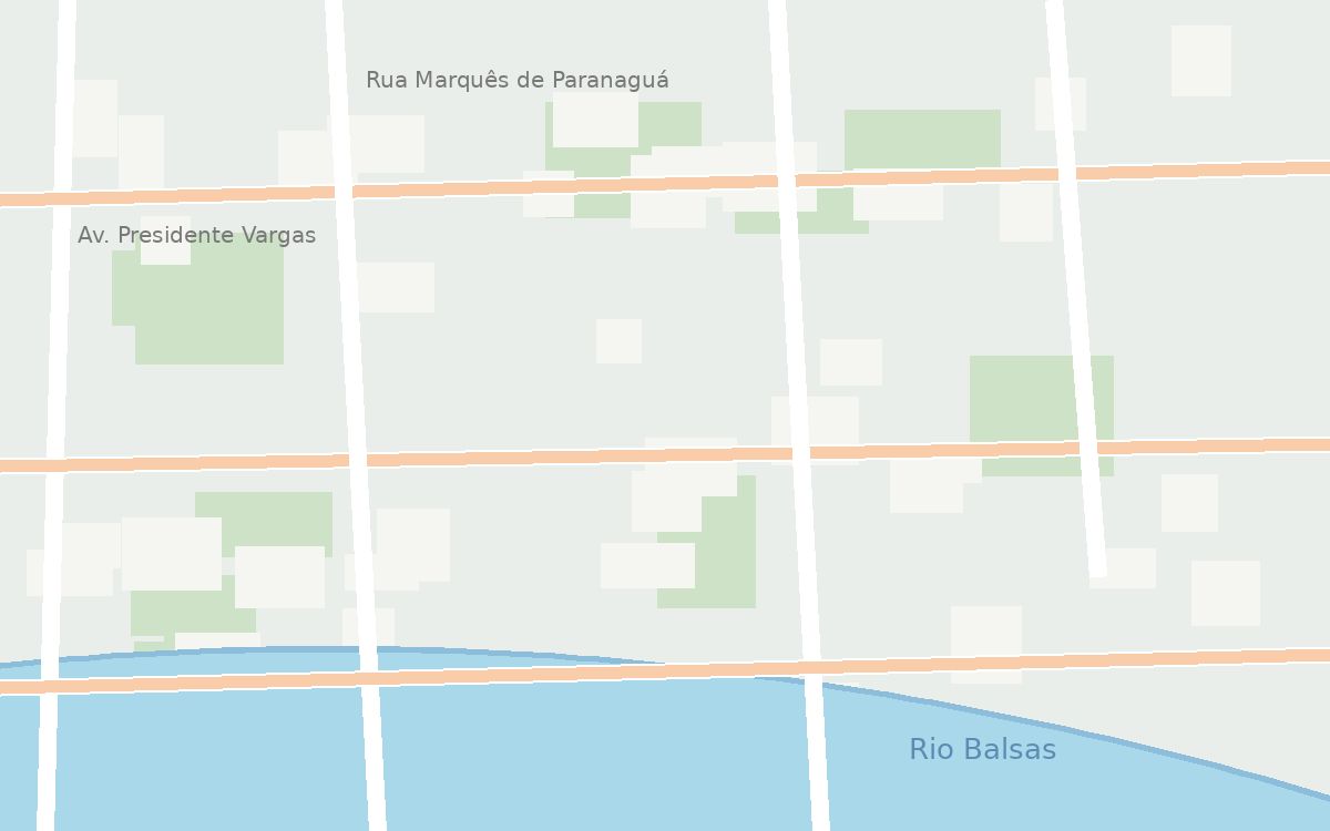 Mapa do Centro de Balsas/MA